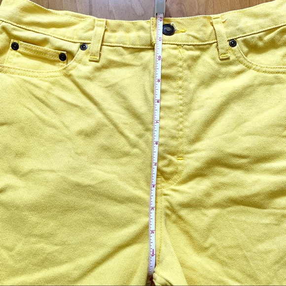 ✨ Newport News Vintage Cut-Off Yellow Shorts - Size 14 - Picture 12 of 13